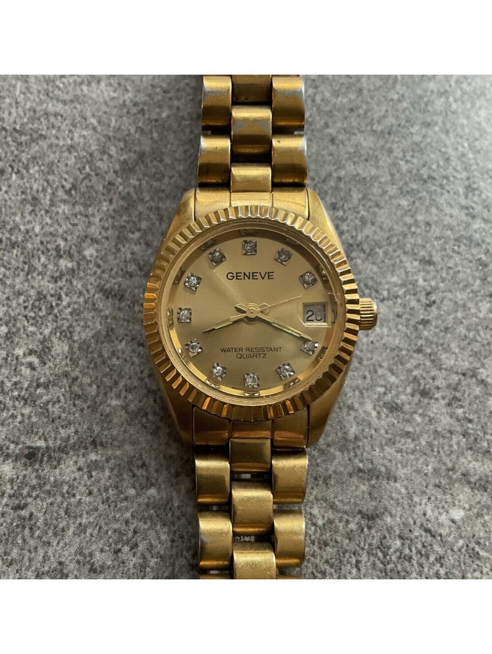 Vintage Geneva Women’s Watch 23mm Gold Tone Case/Band Swiss Movt B-G